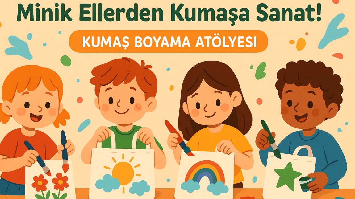 Minik Ellerden Kumaşa Sanat! 